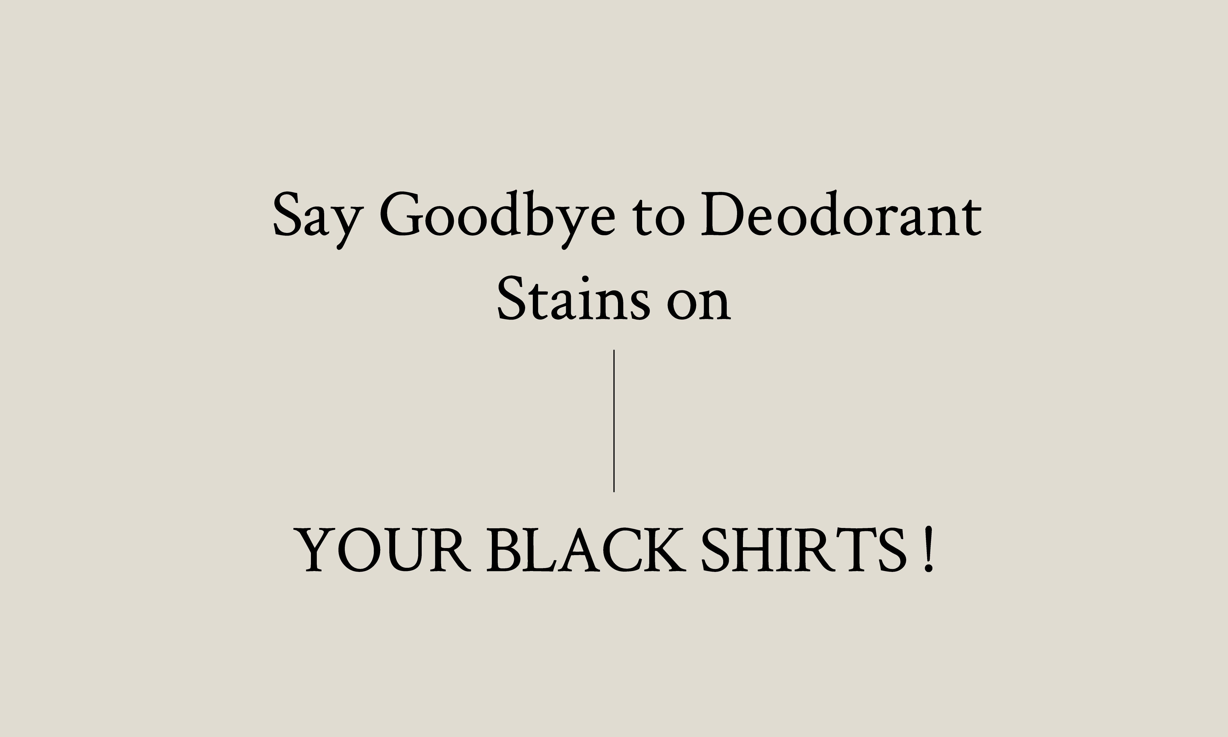 How to Remove Deodorant Stains from Black Shirts?