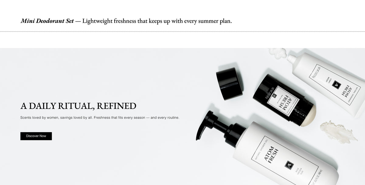 AtomFresh Atomfresh body care set