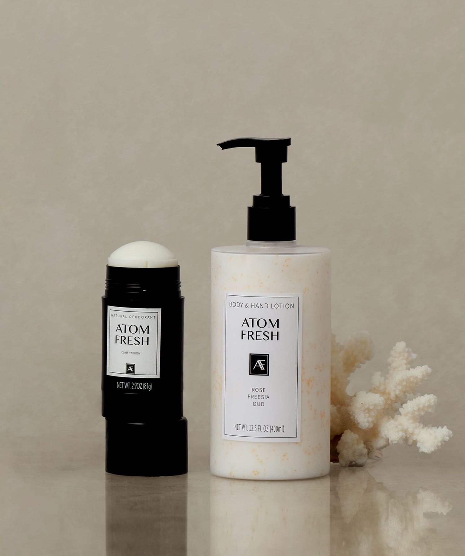 AtomFresh Body Lotion & Balm Duo – Hydration + Odor Control