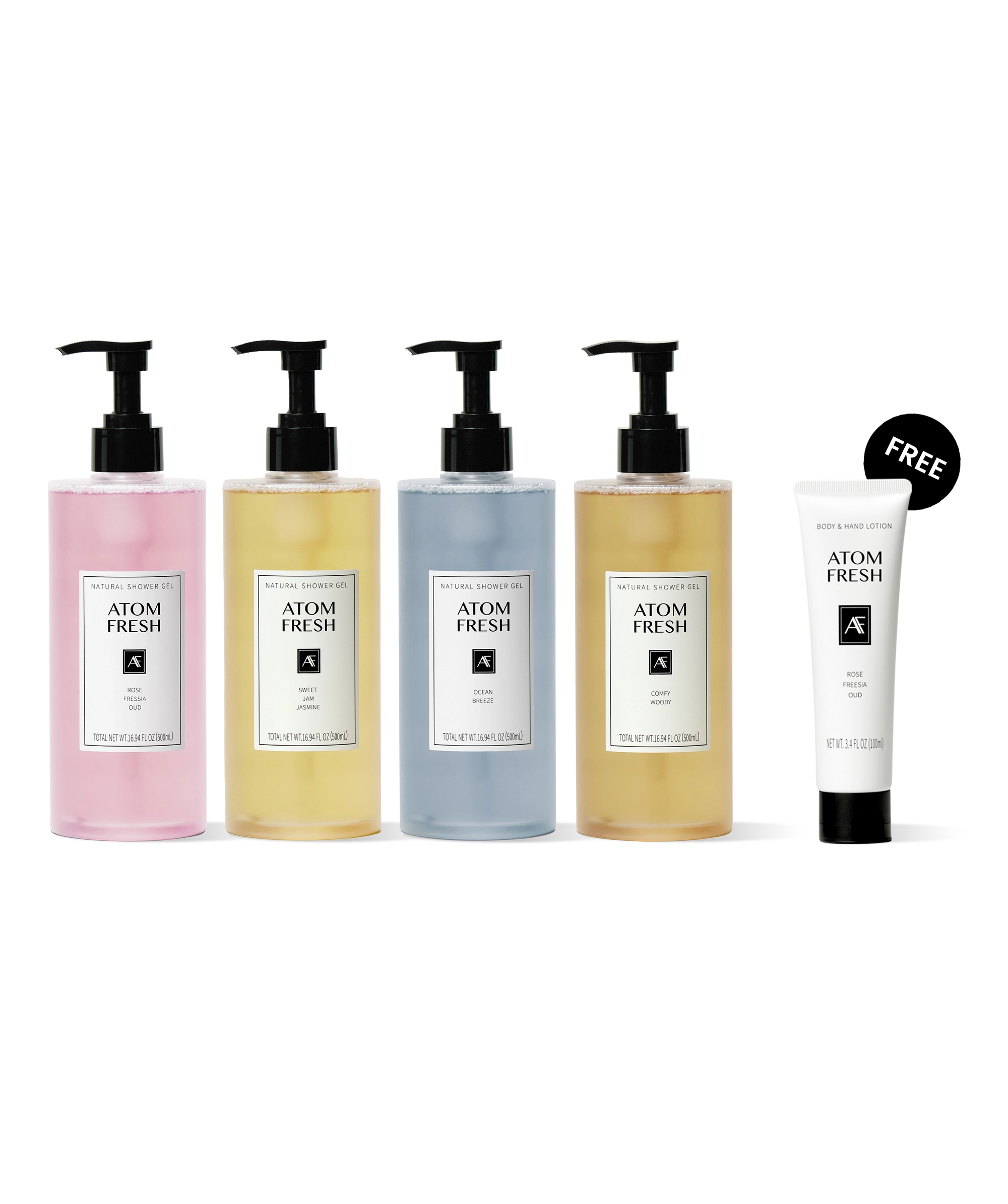 AtomFresh Body Wash Quartet