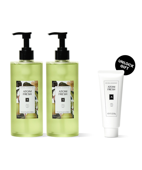 AtomFresh Best Seller Body Wash Duo - Zesty Citrus Sage