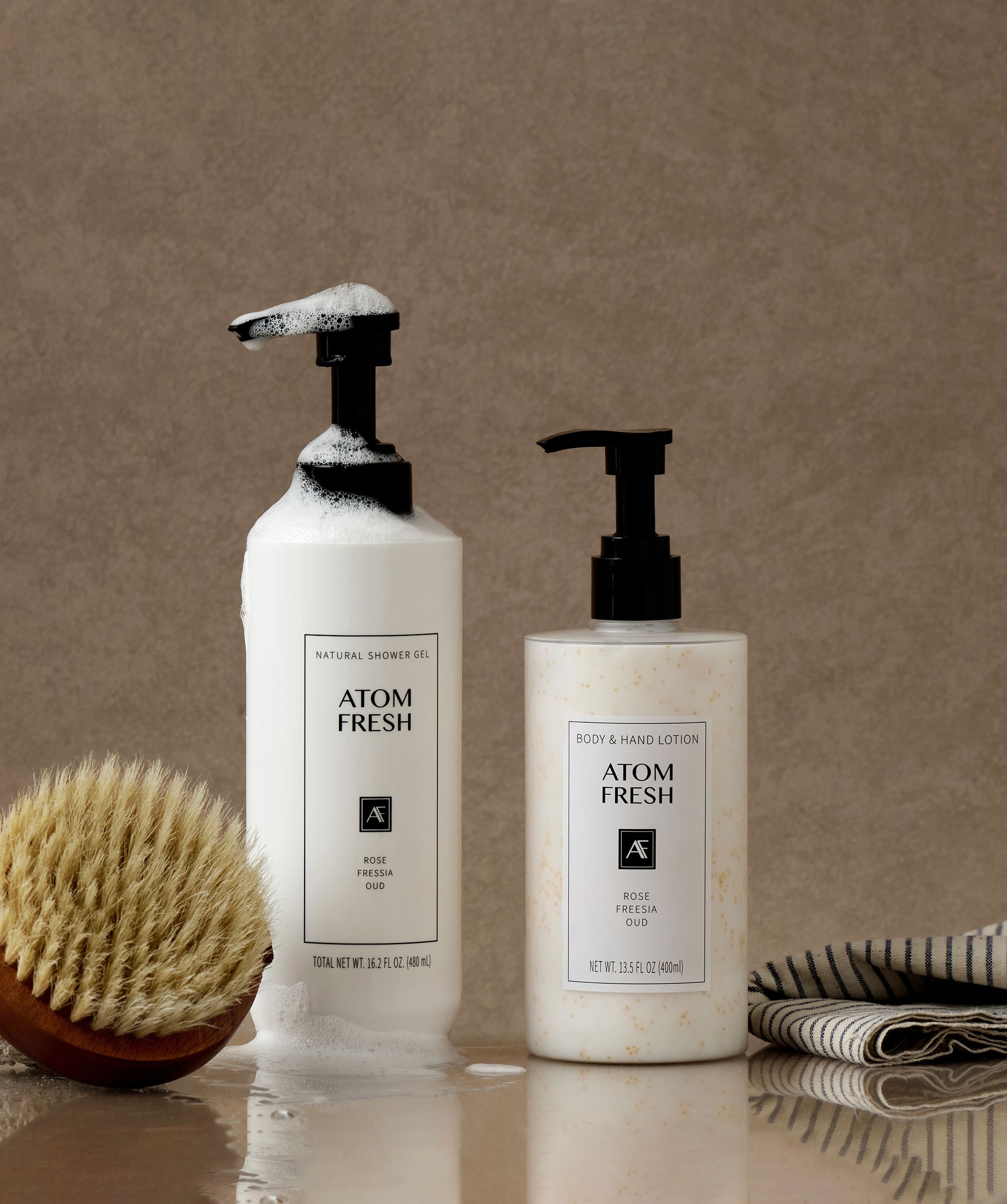LAFIS AC RICH LOTION & WASH セット AtomFresh Body Wash & Lotion Set – Cleanse & Moisturize Daily