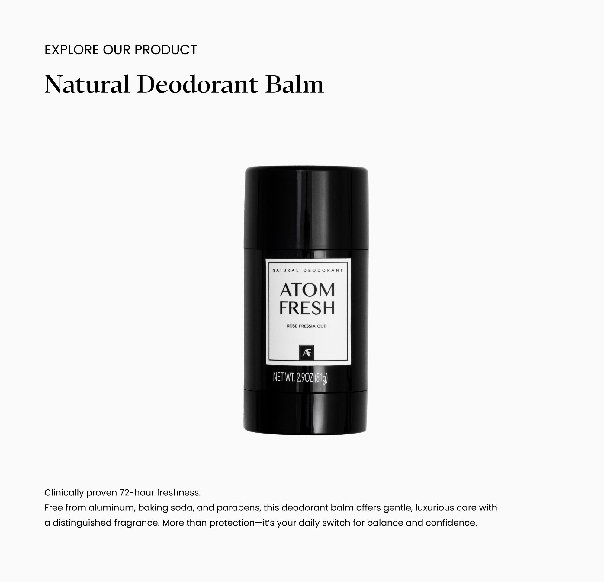 AtomFresh Deodorant