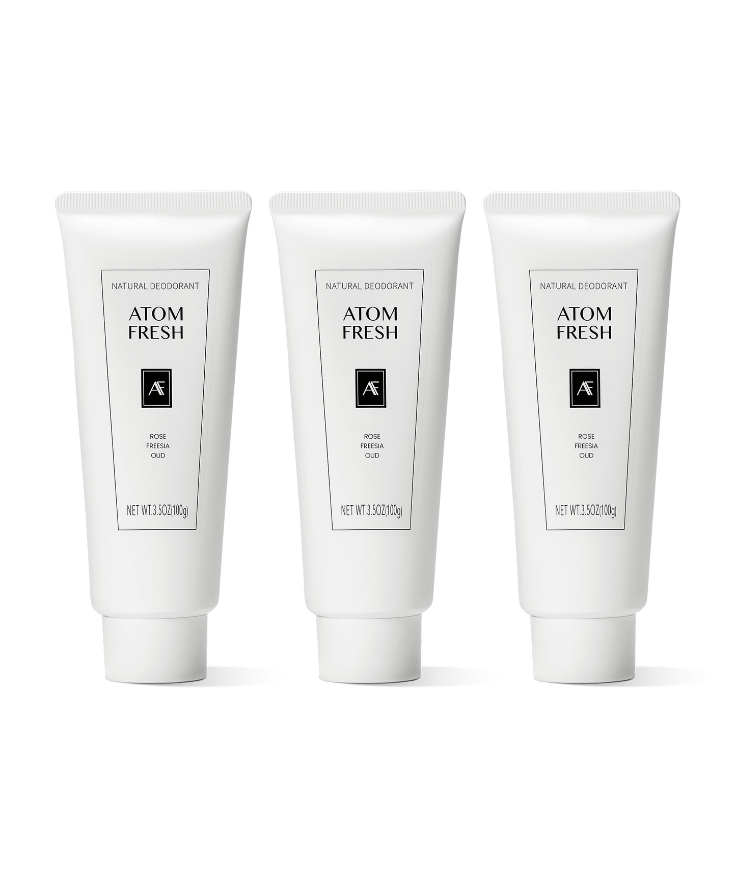AtomFresh Invisible Cream Deodorant Trio – 72-Hour Freshness