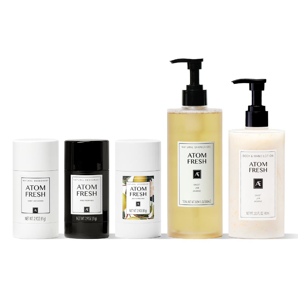 Signature Glow Set - Complete Natural Body Care Gift Box | Atomfresh