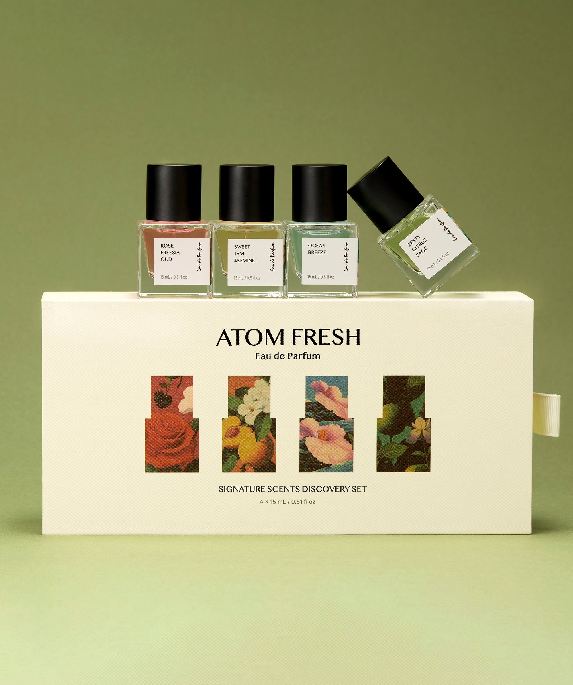 Natural Perfume Discovery Set, Travel-Friendly | Atom Fresh