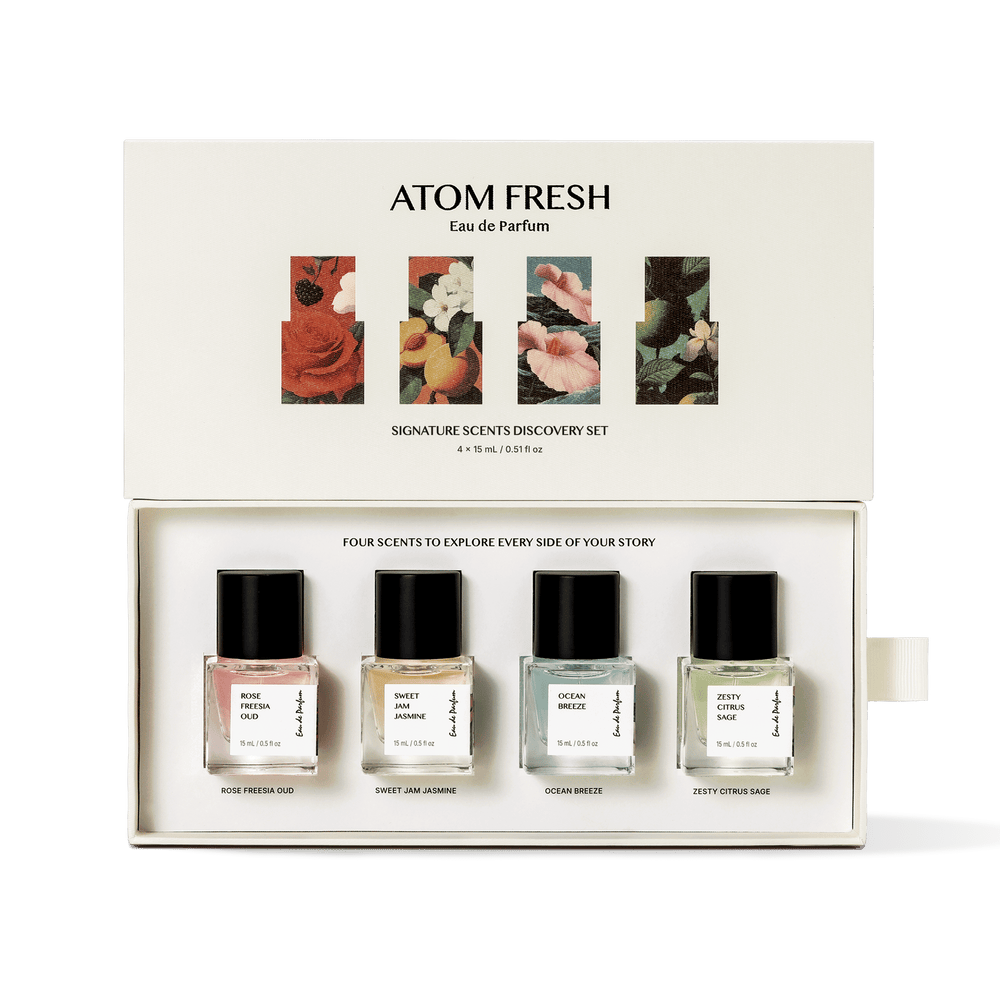 Natural Perfume Discovery Set, Travel-Friendly | Atom Fresh
