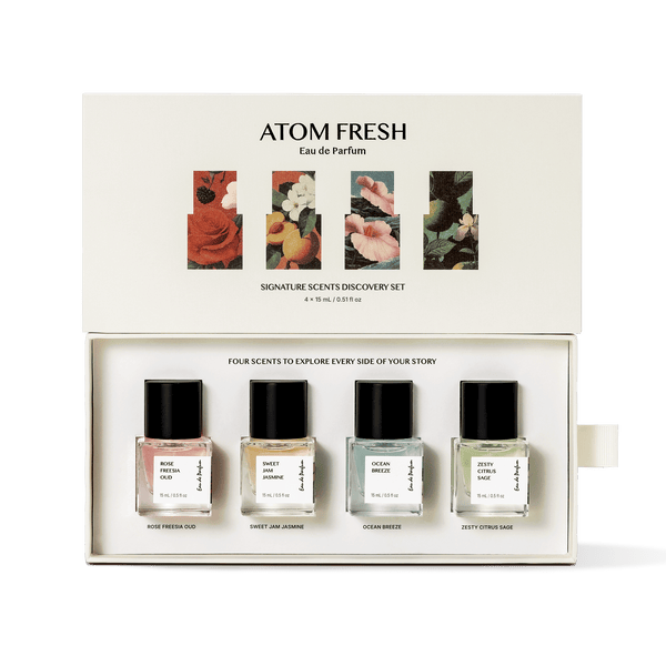 Natural Perfume Discovery Set, Travel-Friendly | Atom Fresh