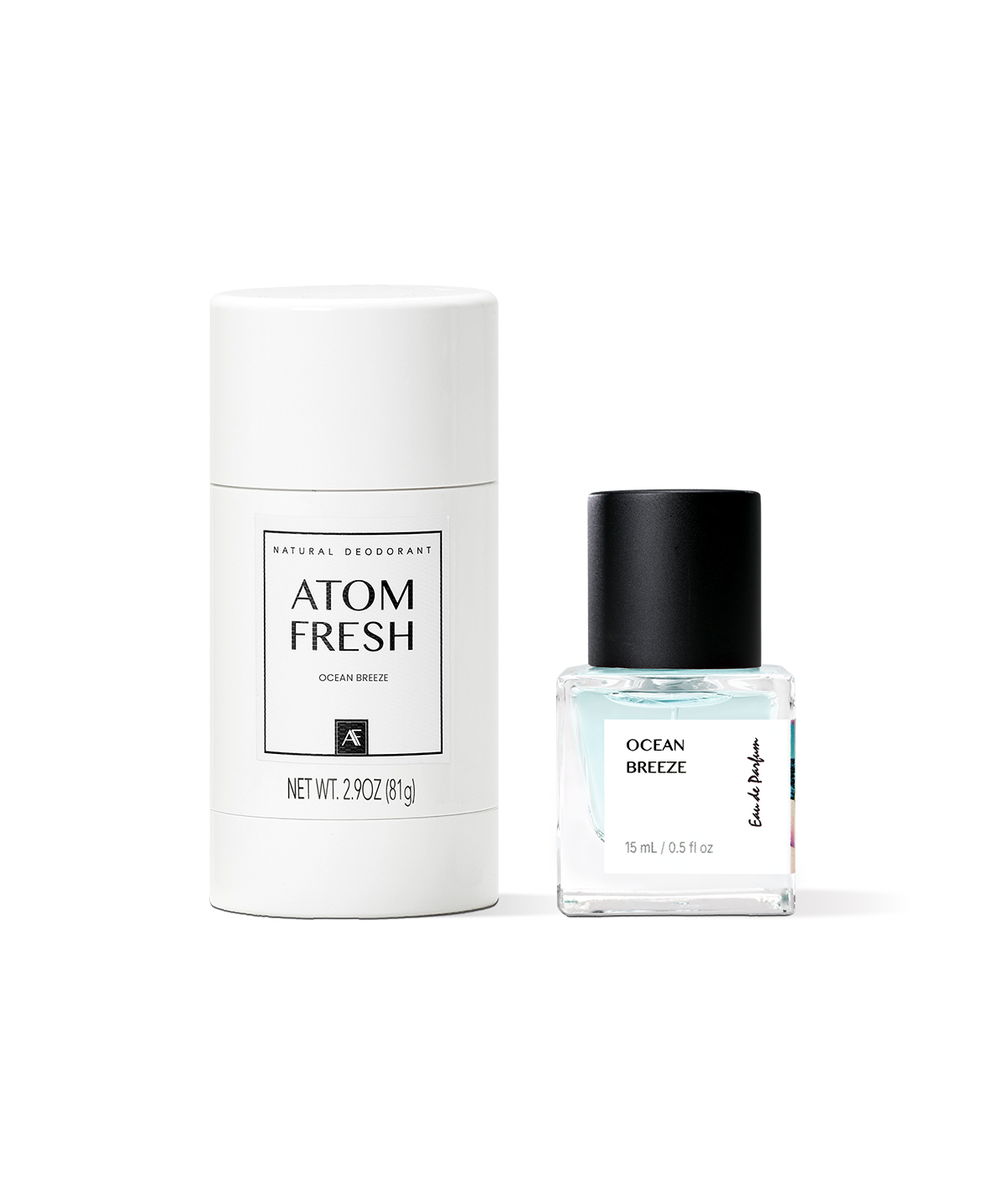 Natural Aluminum Free Deodorant & Eau de Parfum Trial Set | Atom Fresh